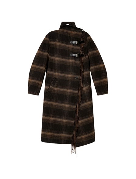 MARANT ÉTOILE - checked wool blend coat