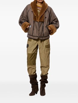MARANT ÉTOILE - Puffer jacket with faux fur collar