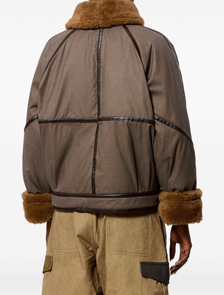 MARANT ÉTOILE - Puffer jacket with faux fur collar