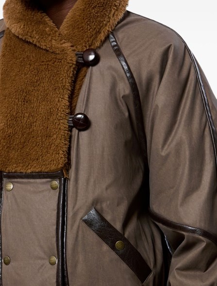 MARANT ÉTOILE - Puffer jacket with faux fur collar