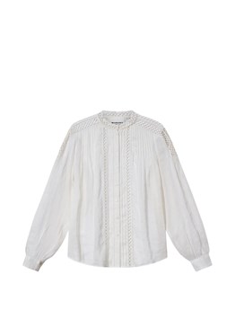MARANT ÉTOILE - MARANT ÉTOILE linen blend blouse