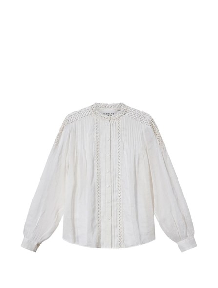 MARANT ÉTOILE - MARANT ÉTOILE リネンブレンドブラウス