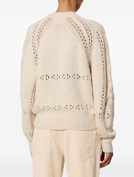 MARANT ÉTOILE - openwork wool sweater