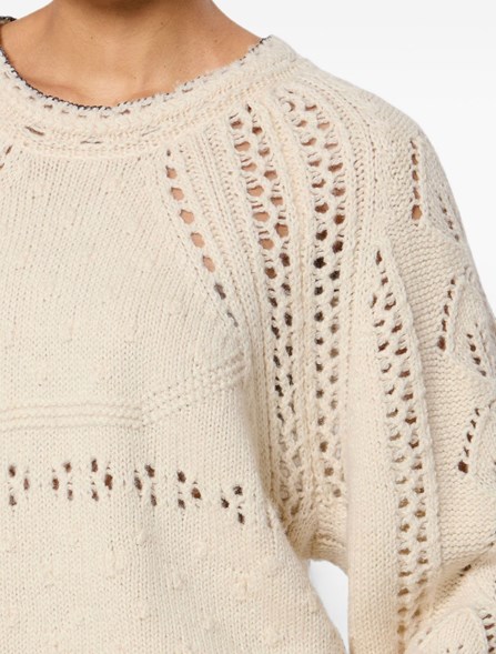 MARANT ÉTOILE - openwork wool sweater