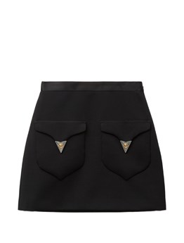 VERSACE - Wool mini skirt