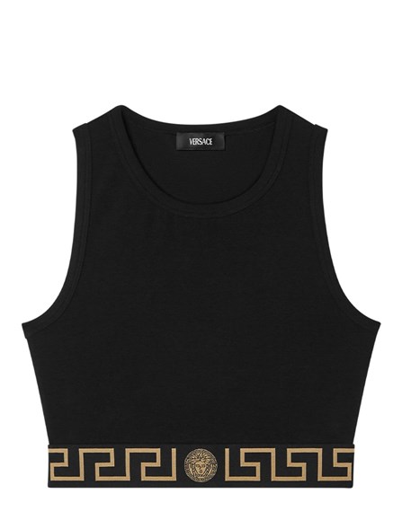 VERSACE - コットンジャージーのクロップトップ