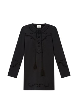 MARANT ÉTOILE - Sangallo jersey and lace dress