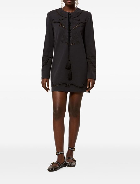 MARANT ÉTOILE - Sangallo jersey and lace dress