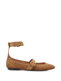 ISABEL MARANT - Studded suede ballerines