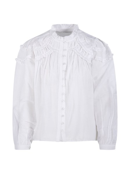 MARANT ÉTOILE - Curled cotton blouse