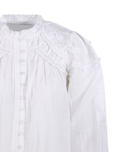MARANT ÉTOILE - Curled cotton blouse