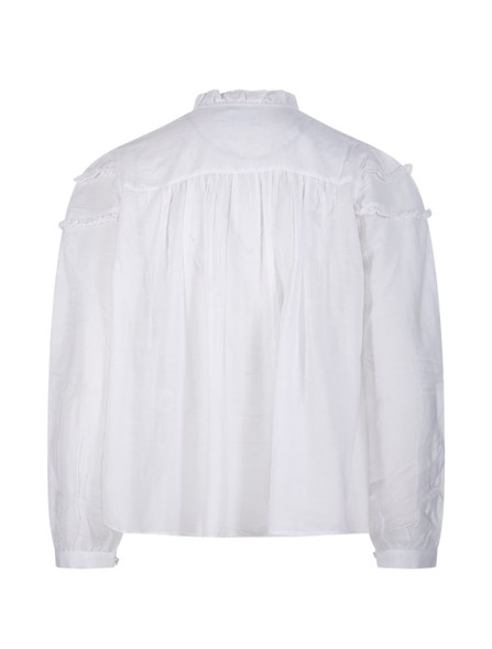 MARANT ÉTOILE - Curled cotton blouse