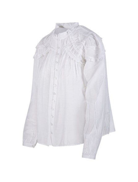 MARANT ÉTOILE - Curled cotton blouse