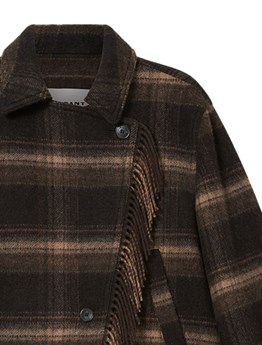MARANT ÉTOILE - Checkered Jacket with Fringing