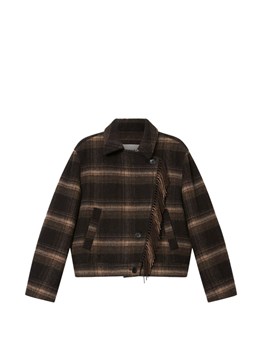 MARANT ÉTOILE - Checkered Jacket with Fringing