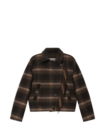 MARANT ÉTOILE - Checkered Jacket with Fringing