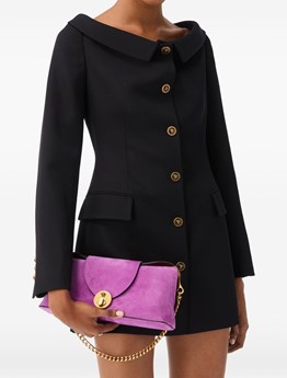 VERSACE - Wool grain de poudre mini dress