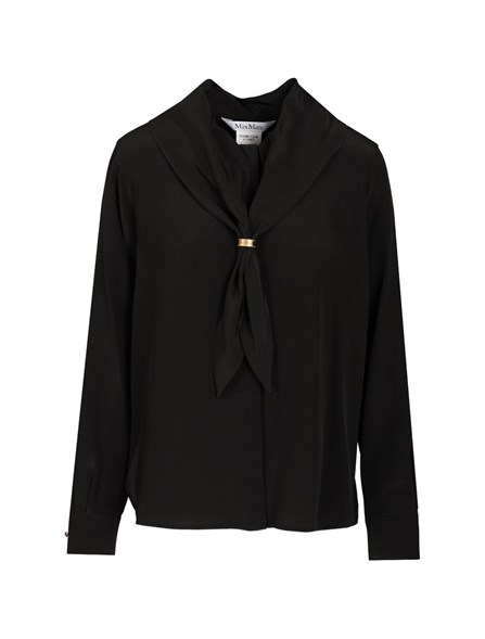 MAX MARA - Silk shirt with scarf