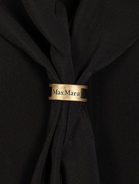 MAX MARA - Silk shirt with scarf