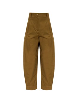 MAX MARA - Pantaloni in tela di cotone stretch