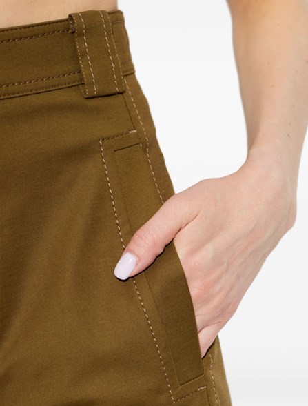 MAX MARA - Pantaloni in tela di cotone stretch