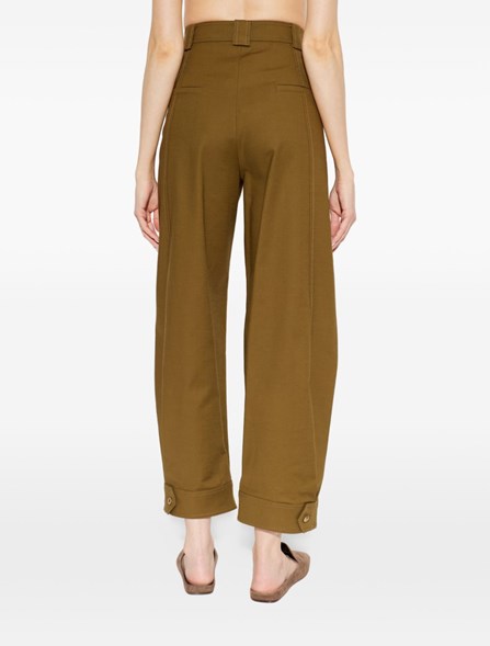MAX MARA - Pantaloni in tela di cotone stretch