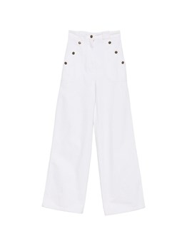 MAX MARA - Pantaloni in bull di cotone