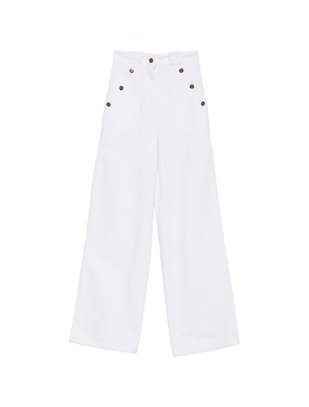 MAX MARA - Pantaloni in bull di cotone