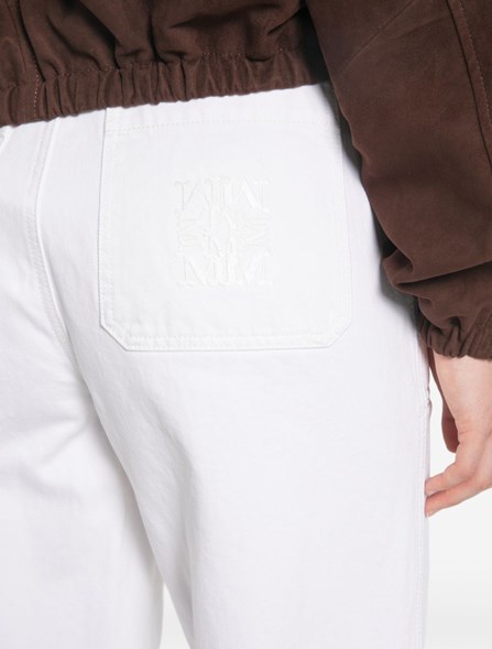 MAX MARA - Pantaloni in bull di cotone
