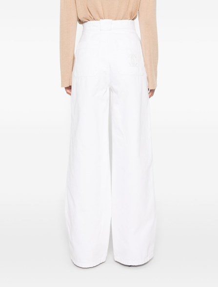 MAX MARA - Pantaloni in bull di cotone