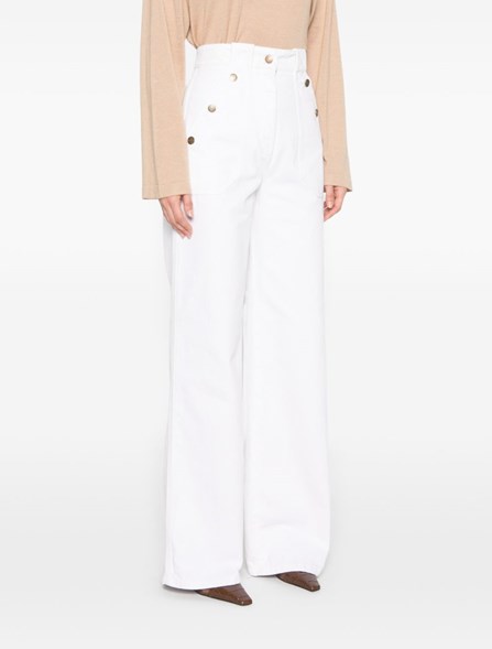 MAX MARA - Pantaloni in bull di cotone