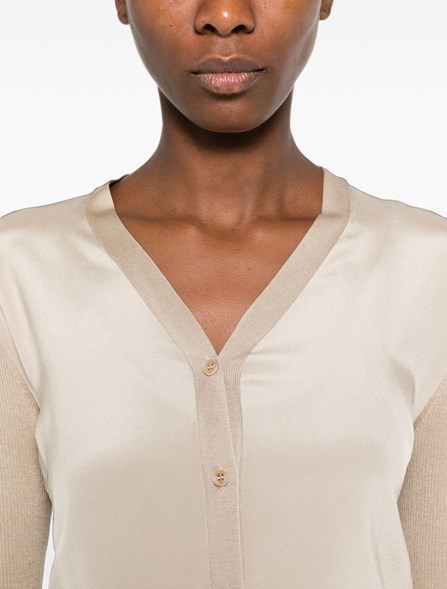 MAX MARA - Cardigan in cachemire e seta