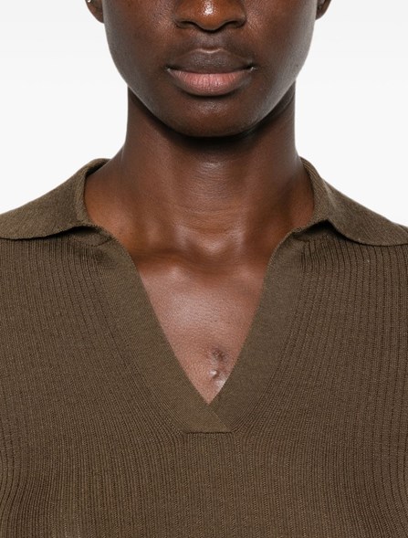 MAX MARA - MAX MARA ニットウェア: カシミヤとシルクのポロセーター