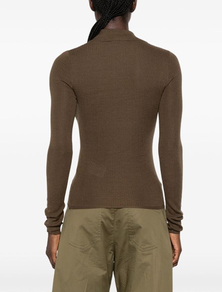 MAX MARA - MAX MARA ニットウェア: カシミヤとシルクのポロセーター