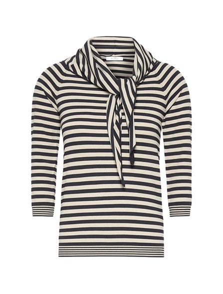 MAX MARA - MAX MARA ビスコース糸のスカーフ付きニットトップ