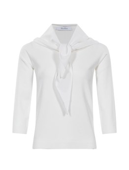 MAX MARA - Maglia in filato di viscosa con foulard