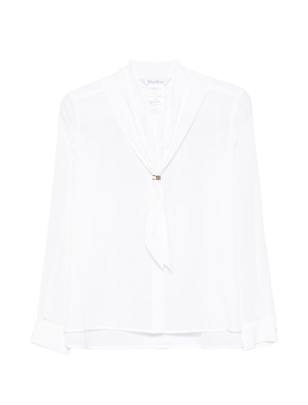 MAX MARA - Silk shirt with scarf