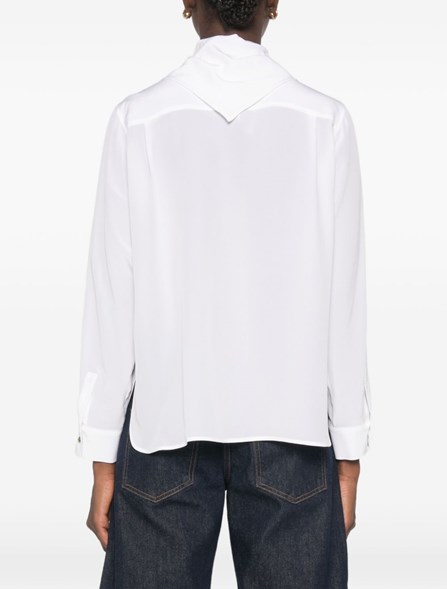 MAX MARA - Silk shirt with scarf