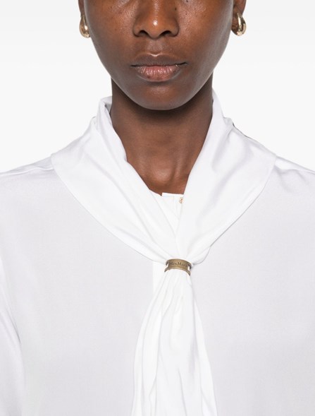 MAX MARA - Silk shirt with scarf