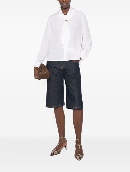 MAX MARA - Silk shirt with scarf
