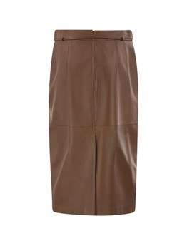 MAX MARA - Gonna tubino in nappa
