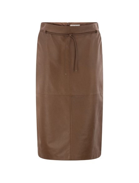 MAX MARA - Gonna tubino in nappa