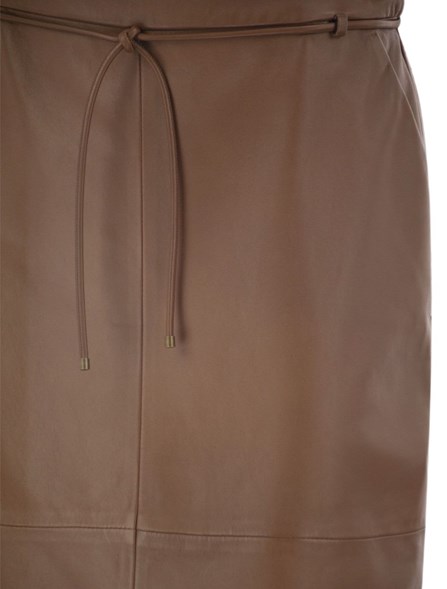 MAX MARA - Gonna tubino in nappa