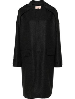 PLAN C - MELANGE WOOL DOUBLE COAT