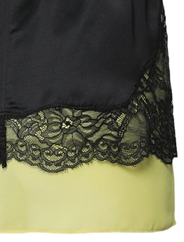 THE ATTICO - Mini gonna in pizzo e satin