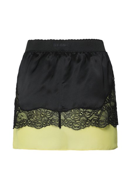 THE ATTICO - Mini gonna in pizzo e satin