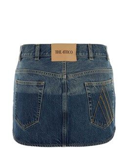 THE ATTICO - Denim mini skirt
