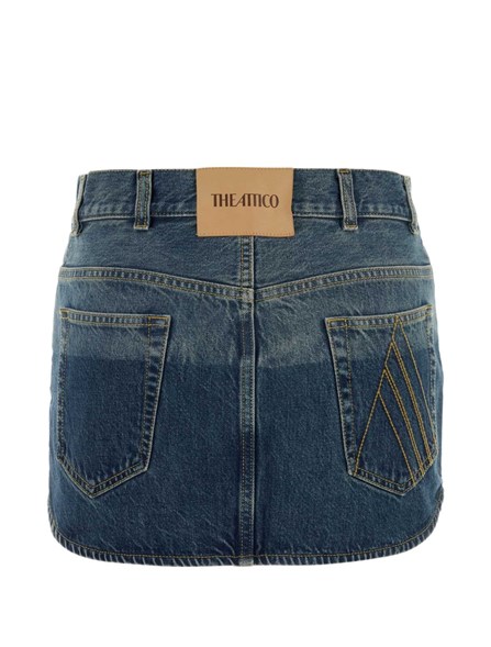 THE ATTICO - Denim mini skirt