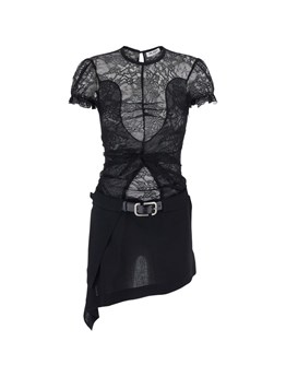 THE ATTICO - THE ATTICO Dress with lace top