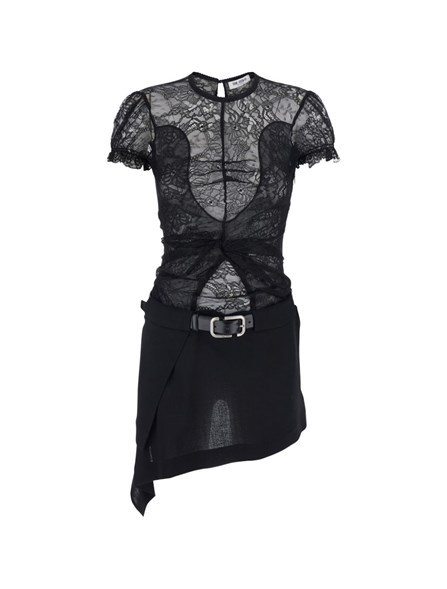 THE ATTICO - THE ATTICO Dress with lace top